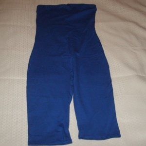 Stretch Shorts Body Suit Medium Strapless Royal Blue by Many Many